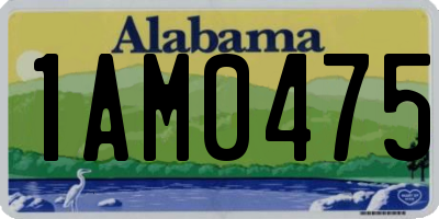 AL license plate 1AM0475