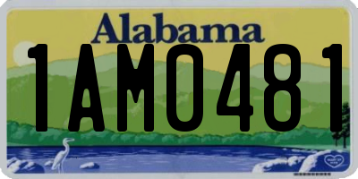 AL license plate 1AM0481