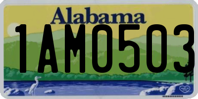 AL license plate 1AM0503
