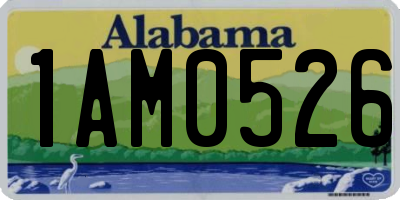 AL license plate 1AM0526