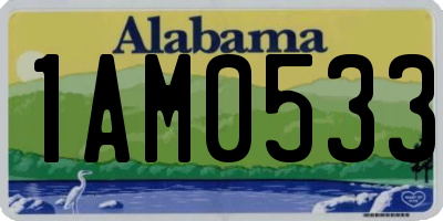 AL license plate 1AM0533