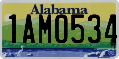 AL license plate 1AM0534
