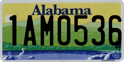 AL license plate 1AM0536