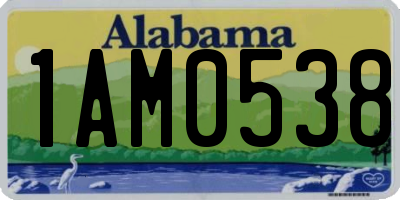 AL license plate 1AM0538