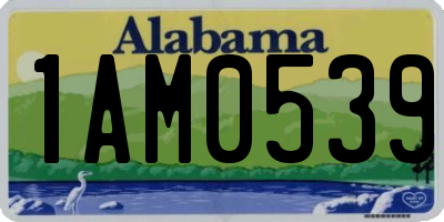 AL license plate 1AM0539