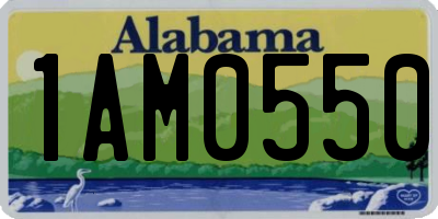 AL license plate 1AM0550