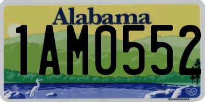 AL license plate 1AM0552