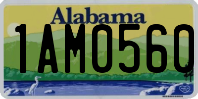 AL license plate 1AM0560