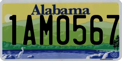 AL license plate 1AM0567
