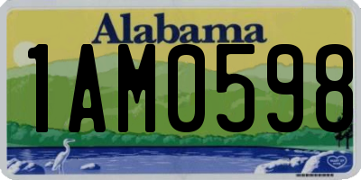 AL license plate 1AM0598