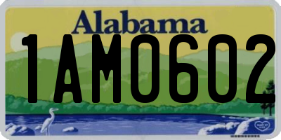 AL license plate 1AM0602