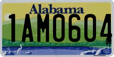 AL license plate 1AM0604