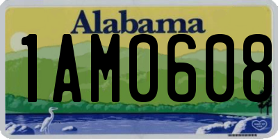 AL license plate 1AM0608