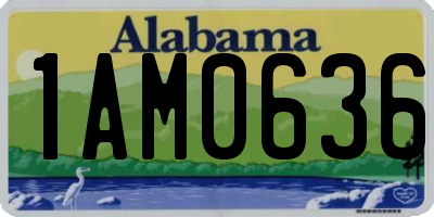 AL license plate 1AM0636