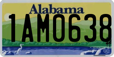AL license plate 1AM0638
