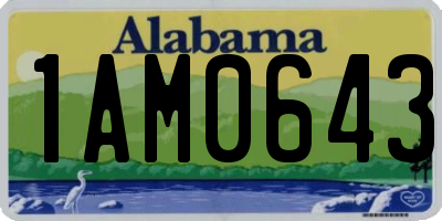 AL license plate 1AM0643