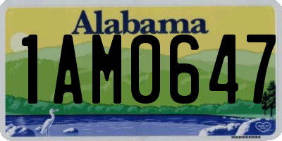 AL license plate 1AM0647