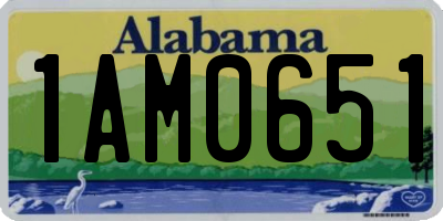 AL license plate 1AM0651
