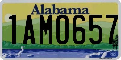 AL license plate 1AM0657