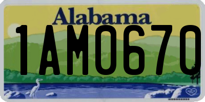 AL license plate 1AM0670