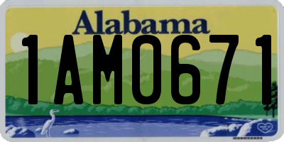AL license plate 1AM0671