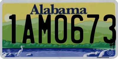 AL license plate 1AM0673