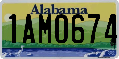AL license plate 1AM0674