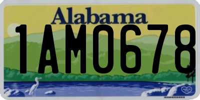 AL license plate 1AM0678