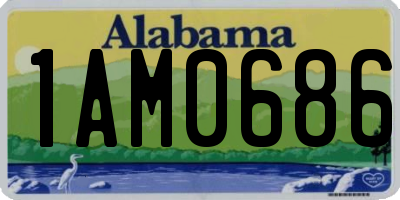 AL license plate 1AM0686