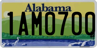 AL license plate 1AM0700