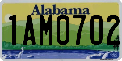 AL license plate 1AM0702