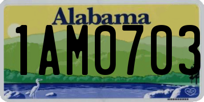AL license plate 1AM0703