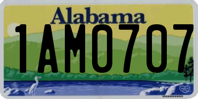 AL license plate 1AM0707