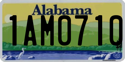 AL license plate 1AM0710