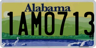 AL license plate 1AM0713
