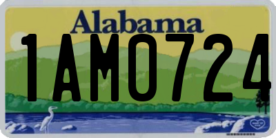 AL license plate 1AM0724