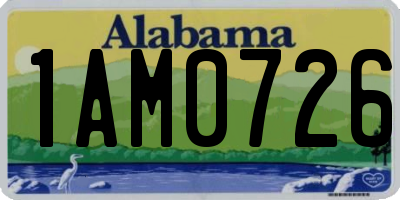 AL license plate 1AM0726