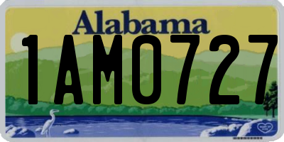AL license plate 1AM0727