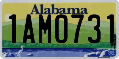 AL license plate 1AM0731