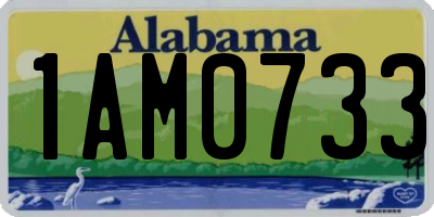 AL license plate 1AM0733