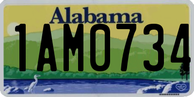 AL license plate 1AM0734