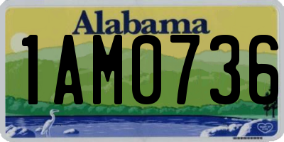 AL license plate 1AM0736