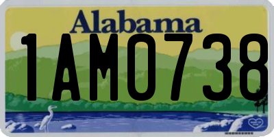 AL license plate 1AM0738