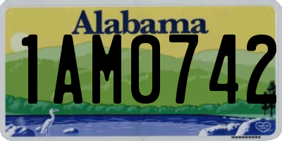 AL license plate 1AM0742
