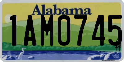 AL license plate 1AM0745