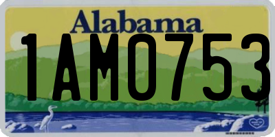 AL license plate 1AM0753