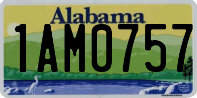 AL license plate 1AM0757