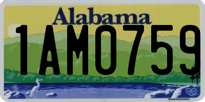 AL license plate 1AM0759