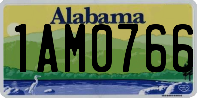 AL license plate 1AM0766
