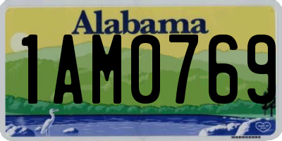 AL license plate 1AM0769
